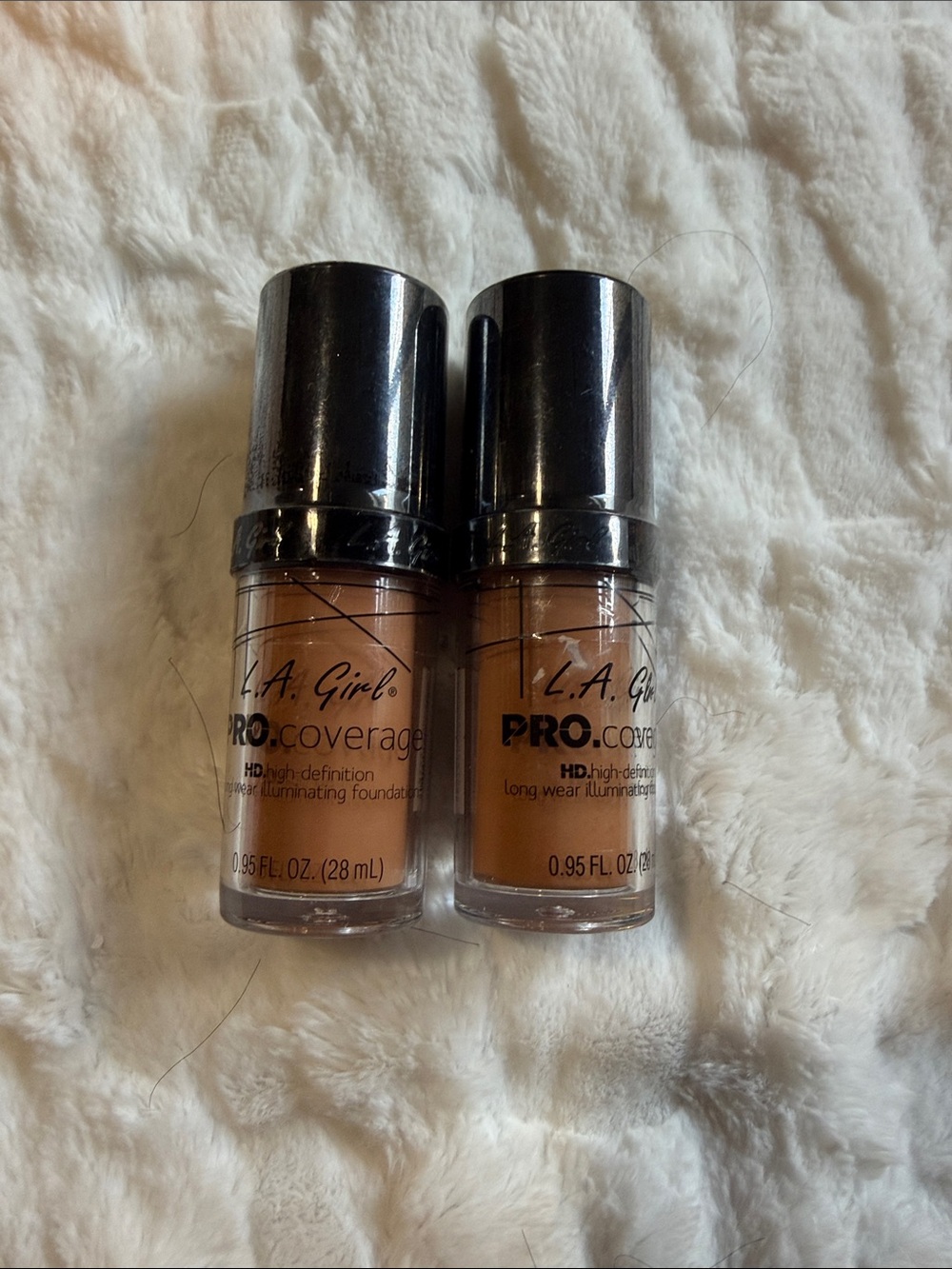 L.A Girl Pro Coverage Foundation ,bundle of 2 . Sand color .